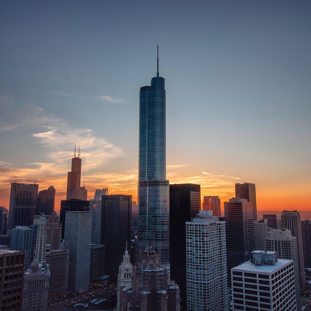 Skyline einer Großstadt